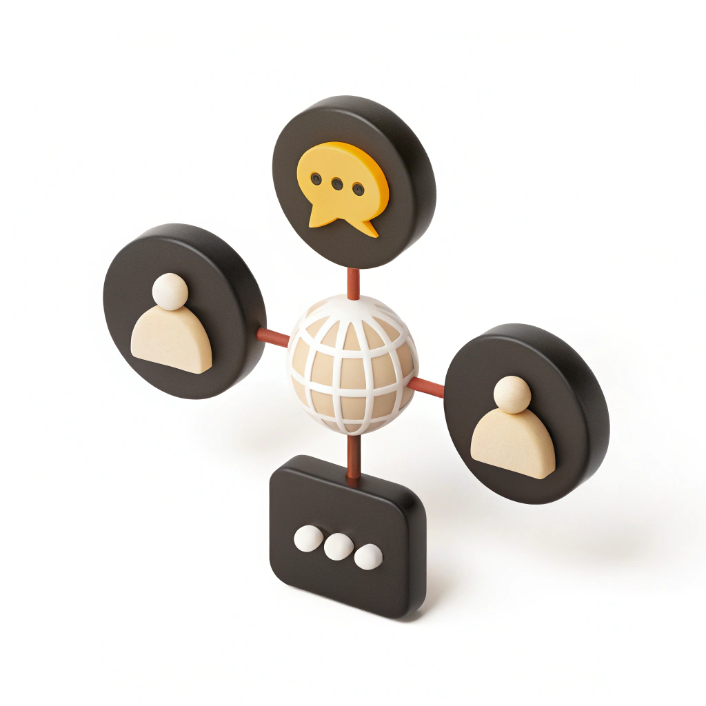 3d model on the topic of Authority Development & PR Integration.
